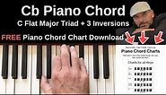 Cb Piano Chord | C Flat Major + Inversions Tutorial + FREE Chord Chart
