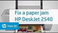 Fixing a Carriage Jam | HP Deskjet 2540 All-in-One Printer | HP