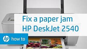 Fixing a Carriage Jam | HP Deskjet 2540 All-in-One Printer | HP