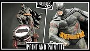 Painting A 3D Printed Batman Sixth Scale Statue W/O Airbrush