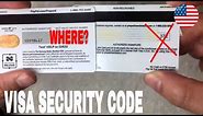 ✅ How To Find Security Code Visa 🔴