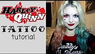 Harley Quinn Tattoo Tutorial! (NEW TUTORIAL IN DESCRIPTION LINK)
