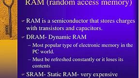 PPT - RAM (random access memory) PowerPoint Presentation, free download - ID:3796572