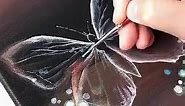 Transparent Butterfly Painting