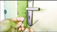 How to pick a door lock with hair pin