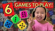 6 Dice Games for Kids: ADDITION & MULTIPLICATION | Gameschooling Maths