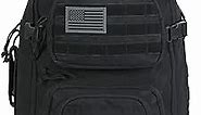 Rockland Military Tactical Laptop Backpack, Black, Large