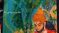 Hanuman Ji Painting ❤️🙏🏻🕉️ #art #painting #hanumanjayanti #shorts #ytshorts
