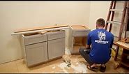 Installing Lower Office Cabinets
