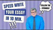 How to Write an Academic Essay in 10 Minutes or Less