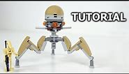 How to build LEGO Star Wars Tri-Droid from Utapau | Clone Wars MOC Tutorial