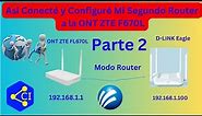 Asi Conecté y Configuré Mi Segundo Router a la ONT ZTE F660L parte 2