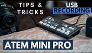 Blackmagic Atem Mini Pro USB Recording Feature Explained.