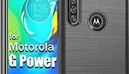 Dzxouui Compatible for Motorola G Power Case, Moto G Power Case, Protective Phone Cover Shockproof Soft TPU Cases for Motorola Moto G Power 2020 (DL-Gray)