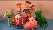 1999 DISNEYS TOY STORY 2 FULL SET OF 6 CANDY DISPENSERS MCDONALDS HAPPY MEAL COLLECTION VIDEO REVIEW