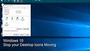 Windows - Stop Desktop Icons Moving