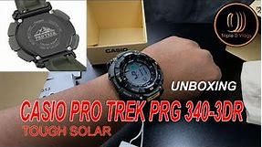 Casio Pro Trek TOUGH SOLAR PRG-340 | Unboxing