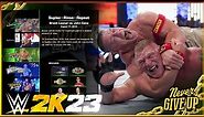 WWE 2K23 Showcase Suplex - Rinse - Repeat Brock Lesnar vs John Cena (100% Completion)