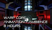 🎧 TNG Animated Warp Core Ambience *8 Hours* (Pulsing hum, relaxing)