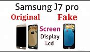 Samsung J7 Fake Lcd vs Original Lcd Screen difference and Compare -Gsm Guide