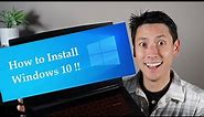 How To Install Upgrade to Windows 10 FREE! - Toshiba Computer