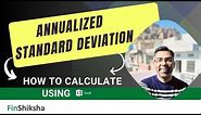 FinShiksha - Calculating Annualized Standard Deviation from Stock Prices