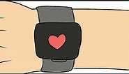 Wrong Hand Gesture😂 in the new Apple iwatch | animation meme