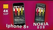 IPHONE 8 Plus vs. NOKIA 808 BATTLE - Camera Check