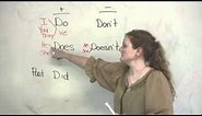 Basic English Grammar - Do, Does, Did, Don't, Doesn't, Didn't