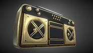 Golden Super Fly Boombox Roblox Remake - Download Free 3D model by Sir_Numb