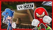 Movie Sonic meets Knuckles The Echidna! (VR CHAT)