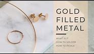 How to make gold filled jewelry - GOLD FILLED METAL basics