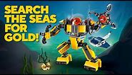 Build an Underwater Robot, Submarine or Crane with LEGO Creator 3in1!
