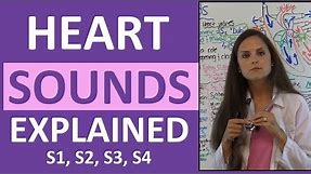 Heart Sounds | S1 S2 S3 S4 and Murmurs Nursing Assessment