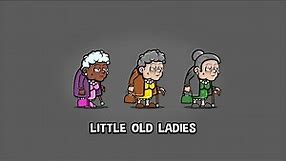 old lady cartoon character animation preview