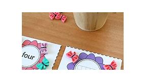 Free Printable Flower Theme Number Cards - Fantastic Fun & Learning