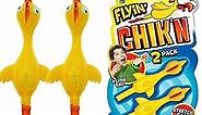 JA-RU Flyin' Chik'n Rubber Chicken Slingshot (1 Pack 2 Units) Flying Sling Shot Chicken. Slinger Toy for Kids and Adults. Easter Party Favors Stocking Stuffer Pack Fun Toys for Gift Bags 426-1A