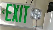 My Lithonia lighting basics Exit sign combo