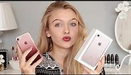 Rose Gold iPhone 7 Unboxing + Review- Whats On My iPhone 7!