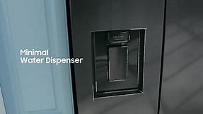 Samsung 22 cu. ft. 3-Door French Door Smart Refrigerator with Water Dispenser in Fingerprint Resistant Stainless Steel RF22A4221SR