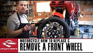 How to Remove and Replace a Front Motorcycle Wheel