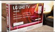 LG 70” UHD 4K Smart TV 70UN70 Unboxing and Setup