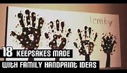 18 Keepsakes Made with Family Handprint Ideas