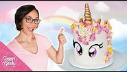Easy Unicorn Cake Tutorial With Free Unicorn Eye Printable!