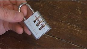 How to Reset the Combination to a 3 Digit Master Lock