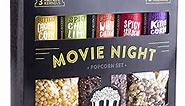 Urban Accents MOVIE NIGHT Popcorn Kernels and Popcorn Seasoning Variety Pack (set of 8) - 3 Non-GMO Popcorn Kernel Packs and 5 Gourmet Popcorn Snack Seasoning