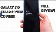 Samsung Official Clear S-View Flip Cover for Galaxy S10