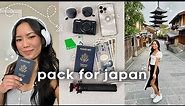 pack with me for Japan 🇯🇵 travel essentials + tips to prepare | what’s in my suitcase + carry-on
