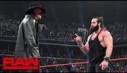 The Undertaker returns to silence “rapping” Elias: Raw, April 8, 2019
