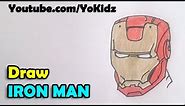 How to draw Iron Man face and Mask
